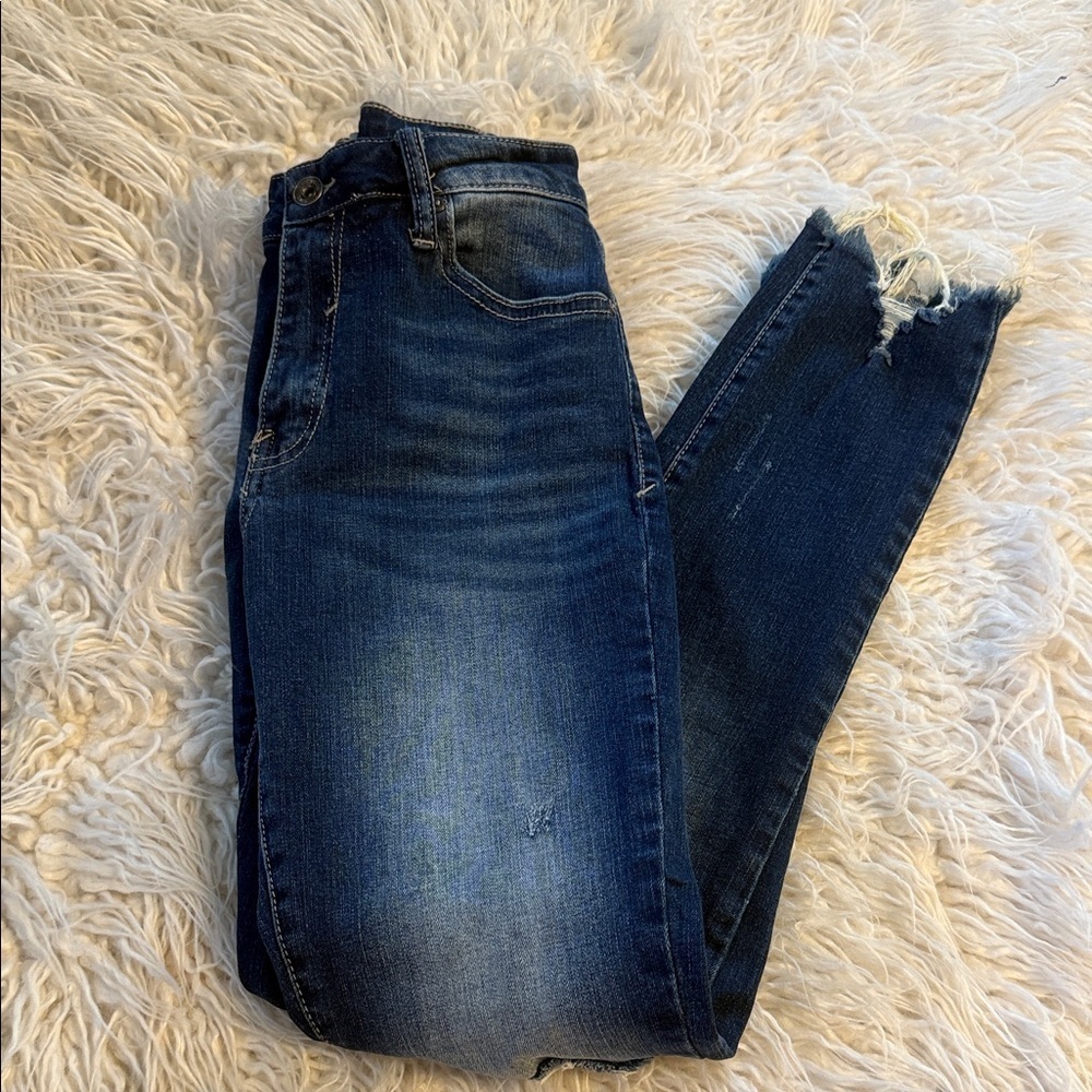 Classic Distressed Skinny Jeans - Picture 2 of 4
